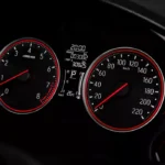 Sporty Meter Cluster with Red Accent